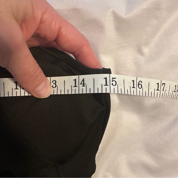 Black High Neckline Mesh Insert Sports Bra, size XS - Picture 11 of 12